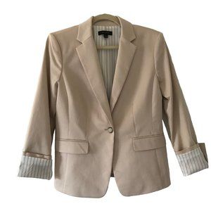 Ann Taylor One-Button Blazer In Seasonless Stretch